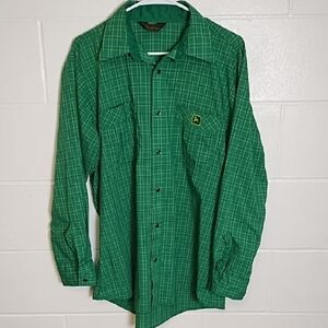 Vintage John Deere Lightweight Snap Down Shirt